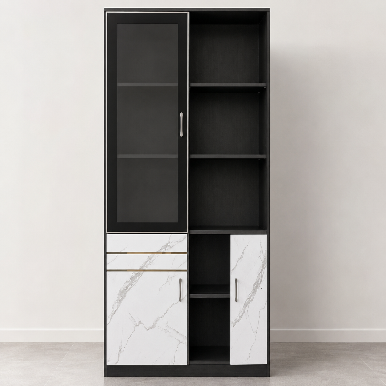 Dark executive office cabinet