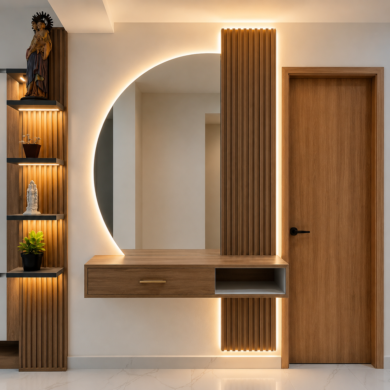 Modern TV cabinet and media wall