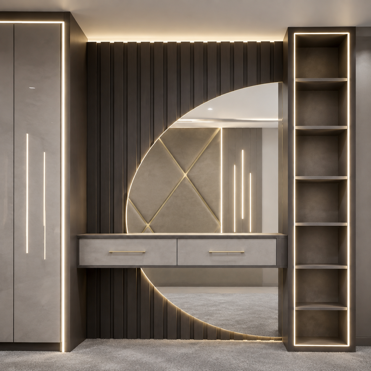 Custom fitted wardrobe