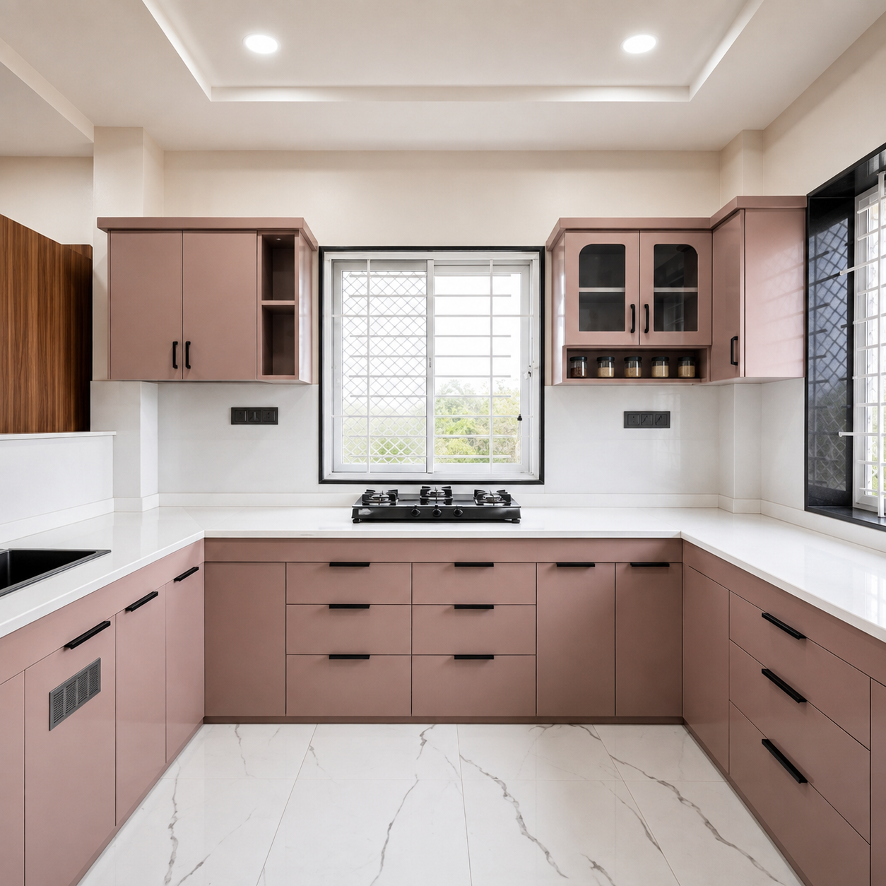 Modern custom kitchen cabinet