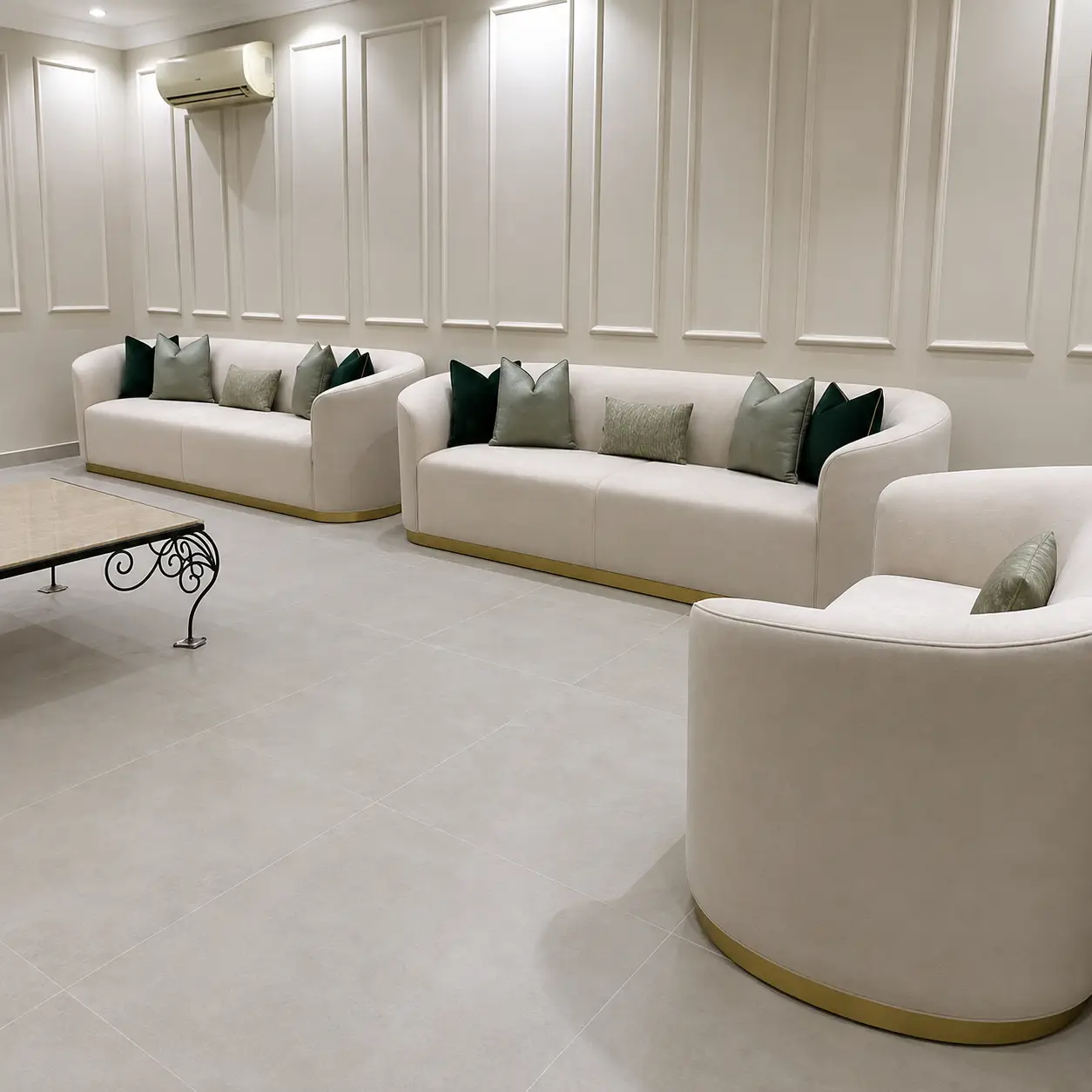 Majlis-08 Modern White Majlis