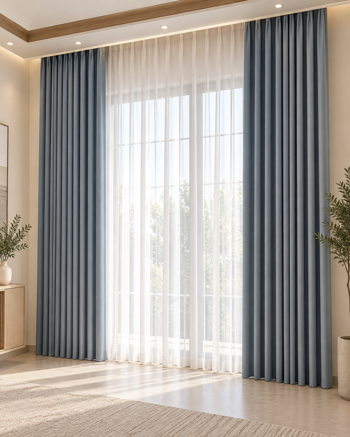 Custom blackout window curtain